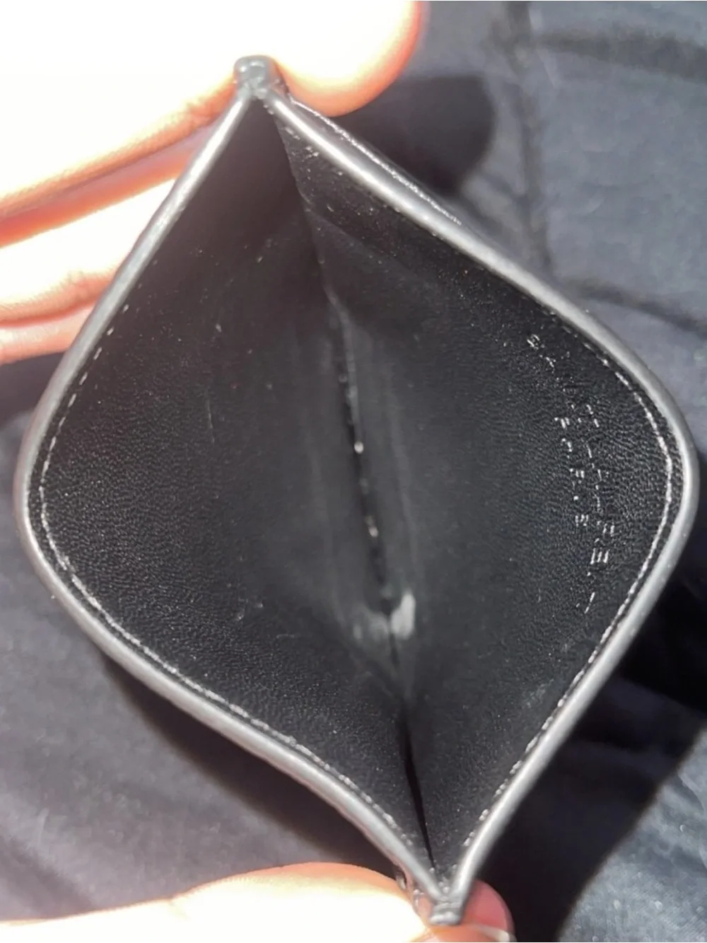 USED Saint Laurent Black Leather Card Holder read description for more info